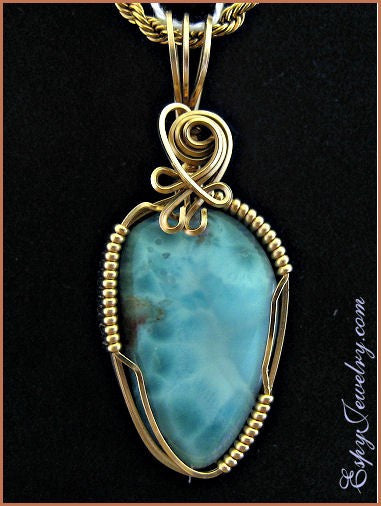 Larimar Pendant / Slide - PND-0597
