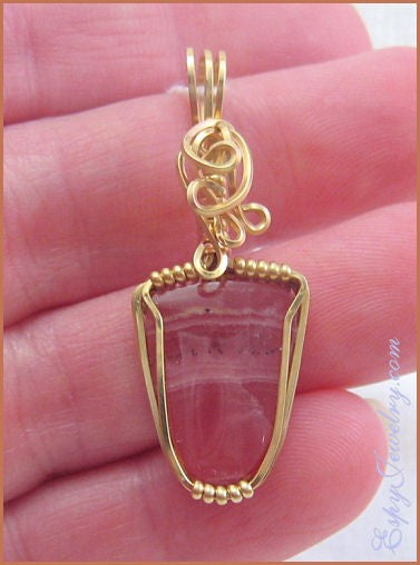 Rhodochrosite Pendant / Slide - PND-0616