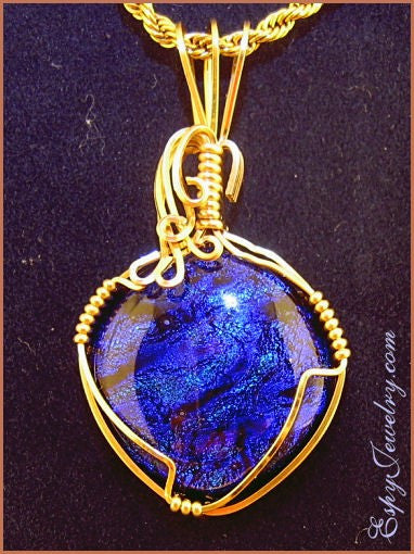 Dichroic Glass Pendant / Slide - PND-0798