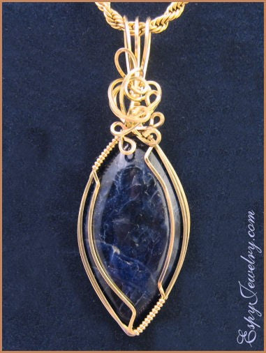 Sodalite Pendant / Slide - PND-0925