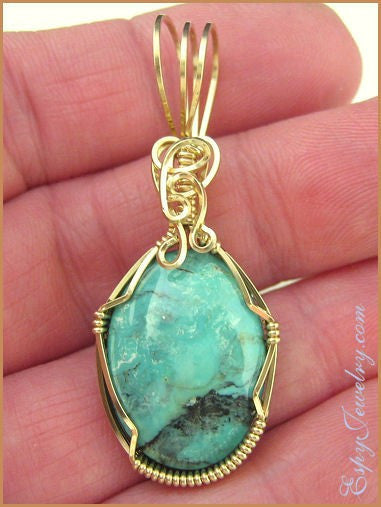 Turquoise Pendant / Slide - PND-0939