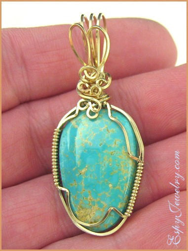 Turquoise Pendant / Slide - PND-0940