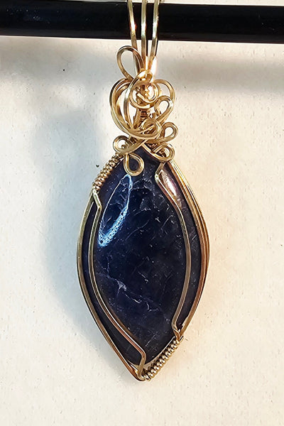 Sodalite Pendant / Slide - PND-0925