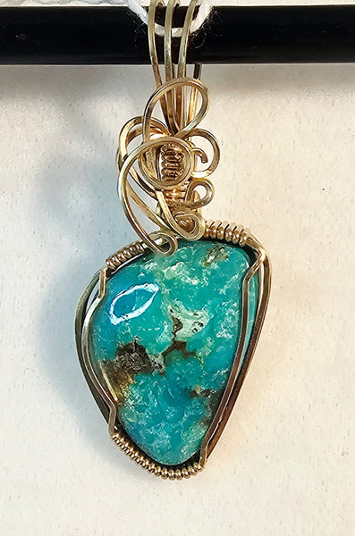 Turquoise Pendant / Slide - PND-0933
