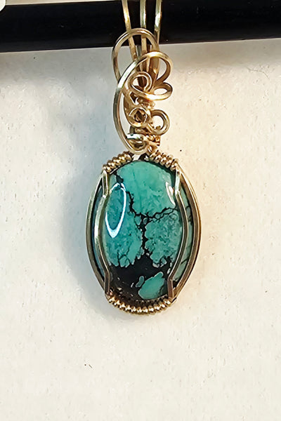 Turquoise Pendant / Slide - PND-0938