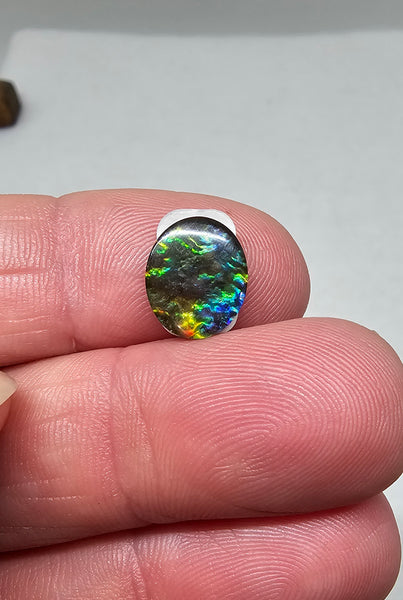 Ammolite Quartz Capped Triplet - #615