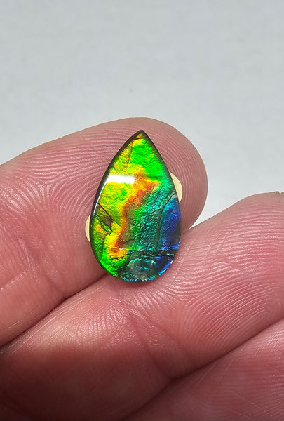 Ammolite Spinel Capped Triplet - #714