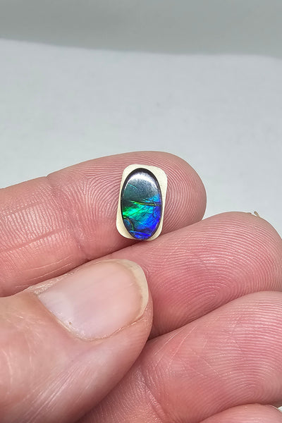 Ammolite Spinel Capped Triplet - #711