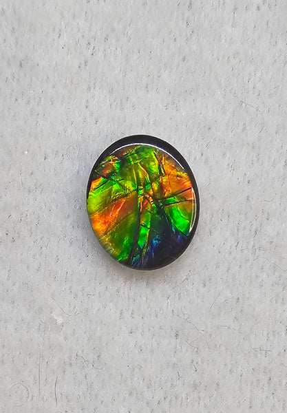 Ammolite Spinel Capped Triplet - #503