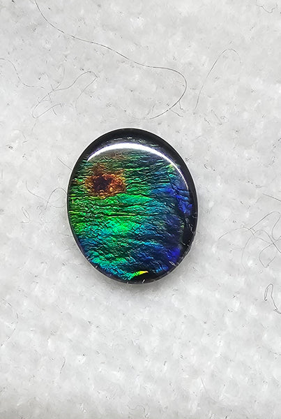 Ammolite Spinel Capped Triplet - #514