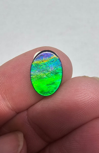 Ammolite Spinel Capped Triplet - #717